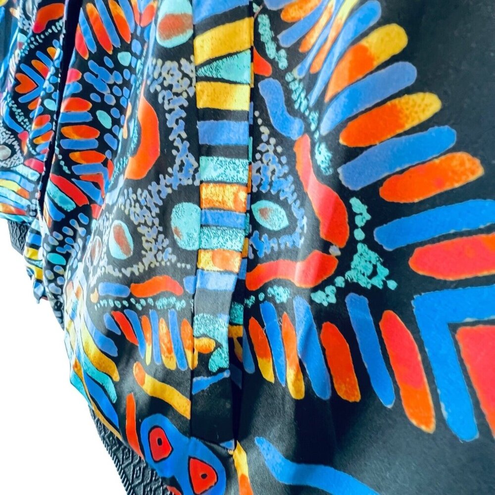 NWT Melissa McCarthy Seven7 Bomber Jacket Sz 2X Reversible Colorful Abstract - Picture 6 of 16